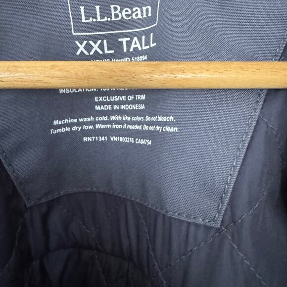 Men's L.L.Bean Utility Jacket ll bean Gunmetal Gray XXL Tall - Picture 6 of 8